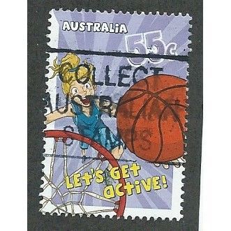 AUS 2009 55c 'LETS GET ACTIVE' FINE USED (EBID34-884)