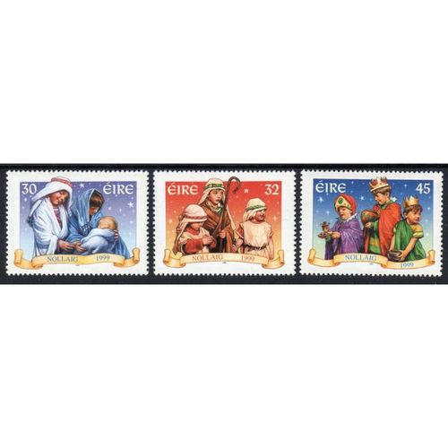 Ireland 1999 Sg1279 / Sg1281 Xmas set fresh UN MOUNTED MINT MNH (E6)