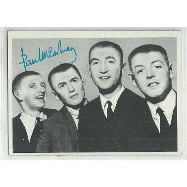 BEATLES 2nd series ' FAB FOUR with crewcuts ' card # 102 .. green back (1964)