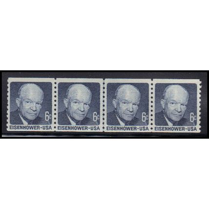 1401 6c Dwight Eisenhower Fine MNH CL S/4 KA9070