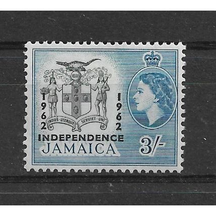 Jamaica.SG190 3s Arms of Jamaica.Mounted Mint.May21