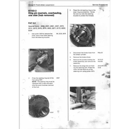 Volvo Service Manual Trucks FL612 FL617 Wheel Suspension And Steering 90 Reprint