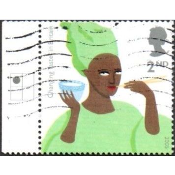2005 Changing Tastes in Britain. 2nd Val.African Woman Eating Rice. Fine Used.