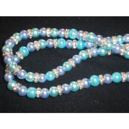 Unique 26" Mauve & turquoise lanyard cord sun reading driving glasses