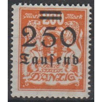 Mi: 160 MH 1923 Danzig Cat € 7.50
