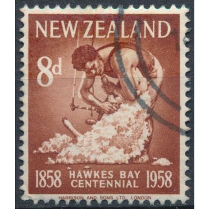 Centenary of Hawke's Bay Province: 8d - New Zealand 1958 - F H - SG 770