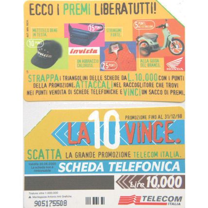 Italy Phone Card - Ecco, Premi Liberatutti