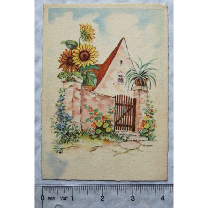 old German Greetings postcard