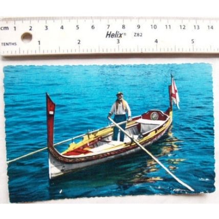 1963 postcard Malta Passenger Boat