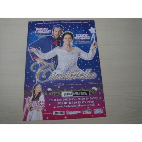 Sarah Thomas (Last of the Summer Wine 2013/14flyer) hand signed RARE *FREE POST*
