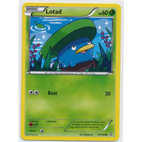 Pokemon XY Primal Clash #010/160 Lotad