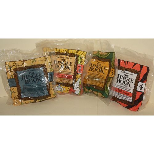 1990 McDonalds Disneys Jungle Book Set of 4 Mint in Package