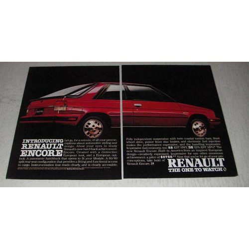 1983 Renault Encore Ad