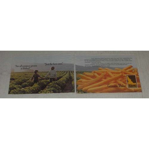 1984 Idaho Potato Commission Ad - Just the Best Ones