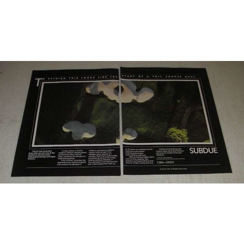 1986 Ciba-Geigy Subdue Ad - To Pythium