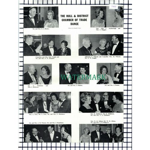 (7960) Hull Chamber Of Trade Rhodes Meggitt Beautiman Ringrose - 1965 Cutting