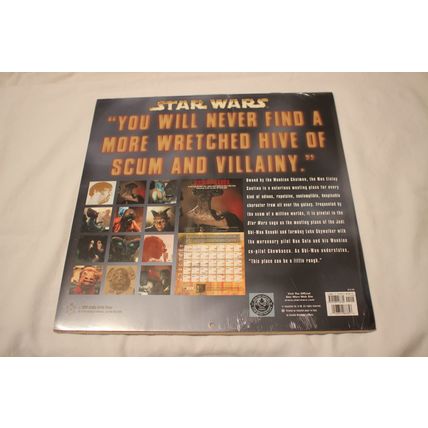 2000 Star Wars MOS EISLEY CANTINA THE REGULARS Calendar Mostly SEALED