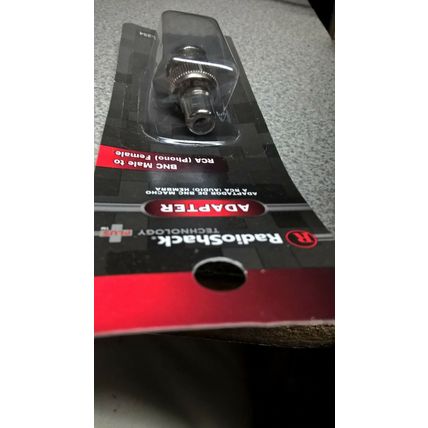 RadioShack BNC Male to RCA (Phono) Female Cable Adapter (278-254) 2780254 0254