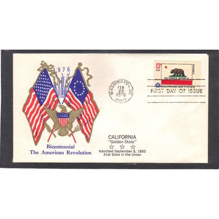 FDC Boerger Cachets 1663 13c Californis (Cachet-U/A) CV00718