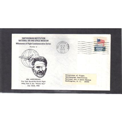 Smithsonian 1338F First Solo (Cachet-Label/A) #6 CV42805