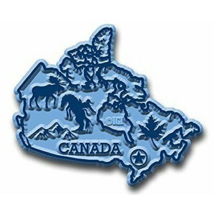 Canada the Country Map Fridge Magnet