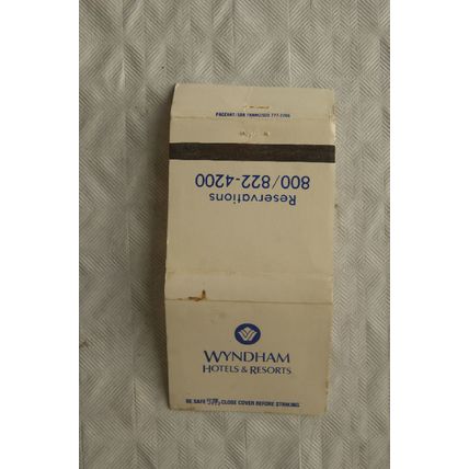 Matchbook cover Wyndham Hotels & Resorts