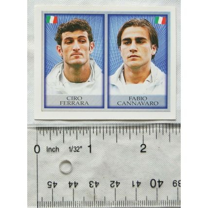 1998 Merlin England sticker 195 Italy, Ciro Ferrara & Fabio Cannavaro