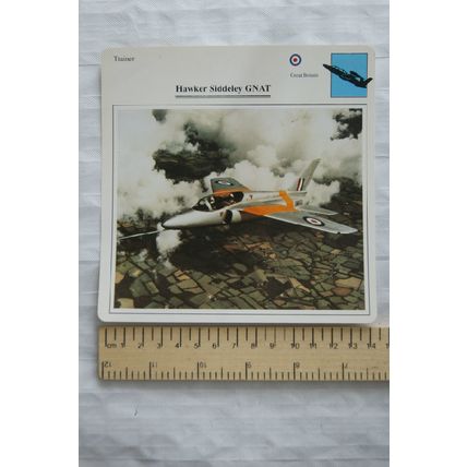 Hawker Siddeley Gnat - GB - Trainer - Collectors Club Card
