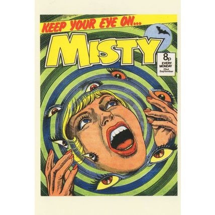 Hypnosis Witch Hypnotic Eyes Spell Of Horror Girls 1970s Comic Book Postcard