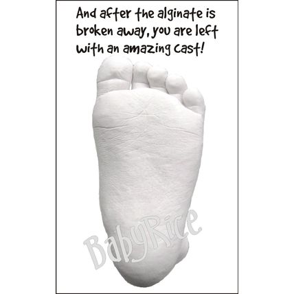 Baby boy gift 3D Casting Kit Cast Foot Handprint Blue Impressions Plaster Hands