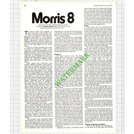 The Morris 8 Car - 1978 Article