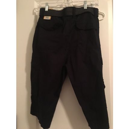 Plugg Men's Black Casual Capri Shorts wv Pockets Size 30