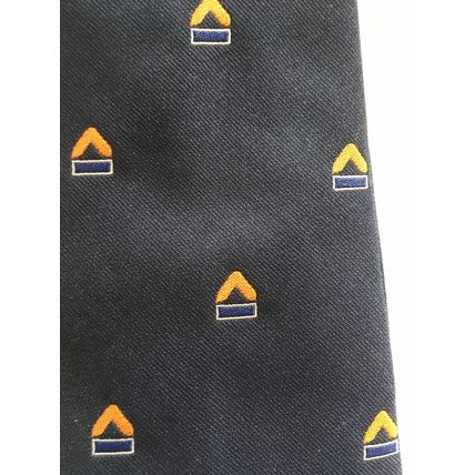TEE DEE TIE - ORANGE CHEVRON