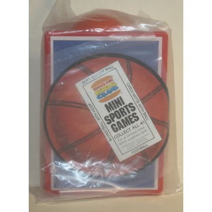 1995 Burger King Mini Sports Games Basketball Mint in Package