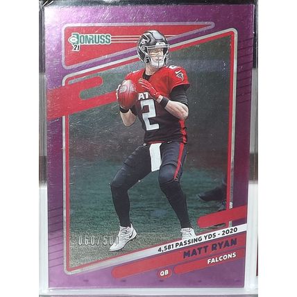 2021 Panini Donruss MATT RYAN (Falcons) Purple Foil #232 60/500