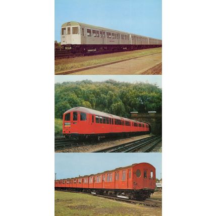 London Underground A & B 1938 Stock 3x Railway Postcard s