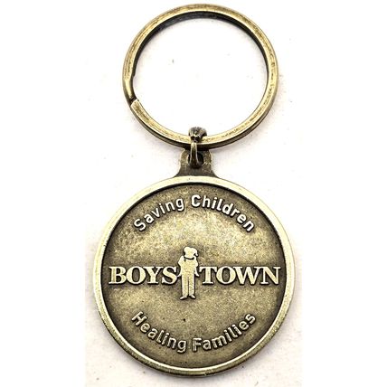 Boys Town Established 1917 Saving Children Healing Families Keychain Charm Fob
