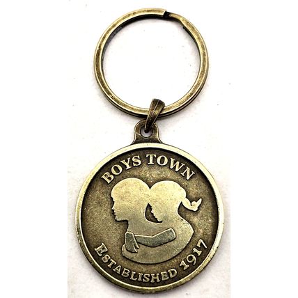 Boys Town Established 1917 Saving Children Healing Families Keychain Charm Fob
