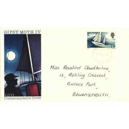 1967 Gipsy Moth IV, Bournemouth Postmark, UK, GPO FDC