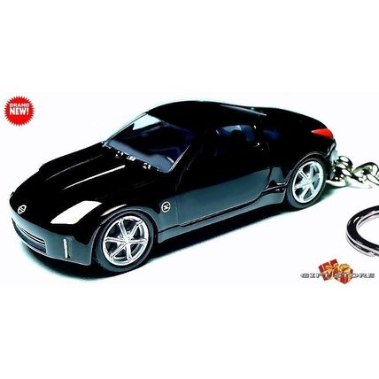 VERY RARE KEYCHAIN BLACK NISSAN 350Z Z FAIRLADY GREAT GIFT or DESK DISPLAY