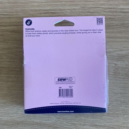 Hemline Bobbin Box for sewing machine Bobbins : Plastic: 25 Spool