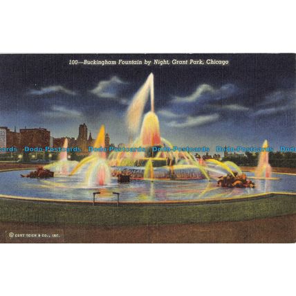 R054240 Buckingham Fountain by Night. Grant Park. Chicago