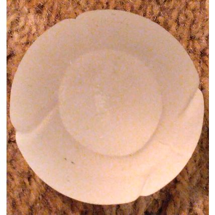 Frosted Glass Tennis Ball 2.25 Inch Desktop Office Paperweight Surface Scratches