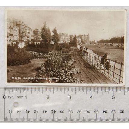 1930 postcard Clarence Gardens, Southsea