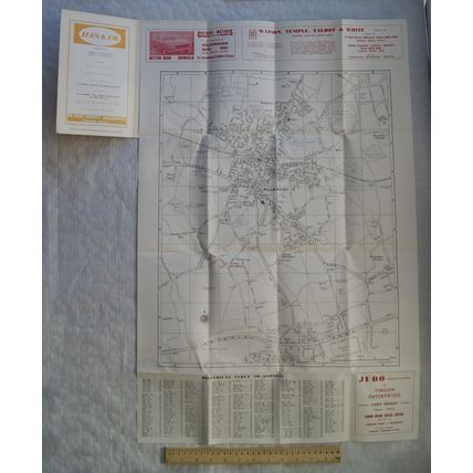 Vintage: Barnett's Street Plan with Index, Billericay, Basildon, Wickford, Stock