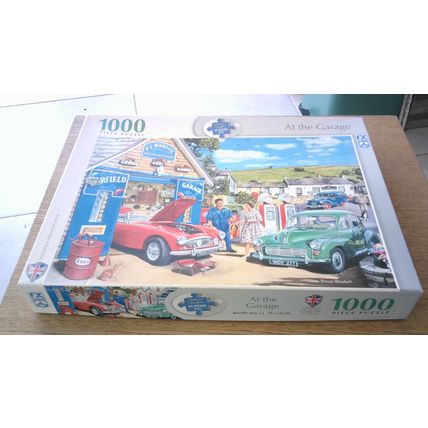 AT THE GARAGE by Trevor Mitchell Jigsaw Puzzle (1000 Piece) FX Schmid (2022)