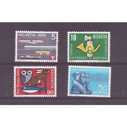 SWITZERLAND 1959 PUBLICITY ISSUE MNH SG597/600