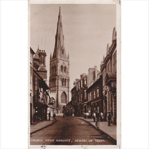 Church, From Kirkgate, Newark on Trent Nottingham Postcard (NN71183)