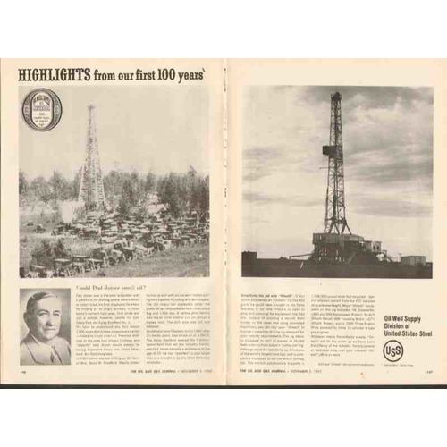 united states steel 1962 oil well supply dad joiner driller vintage ad