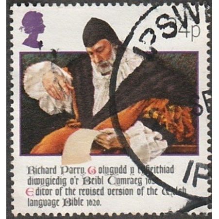 1988 400th Anniversary of Welsh Bible 34p Val. Bishop[ Richard Parry. Fine Used